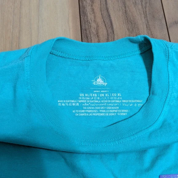 EUC! Walt Disney World Spirit Jersey Blue And Purple Ariel Theme Adult XL - Picture 13 of 13